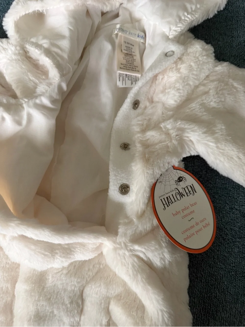 New Pottery Barn Kids Baby Polar Bear Halloween Costume 12-24 Months Soft
